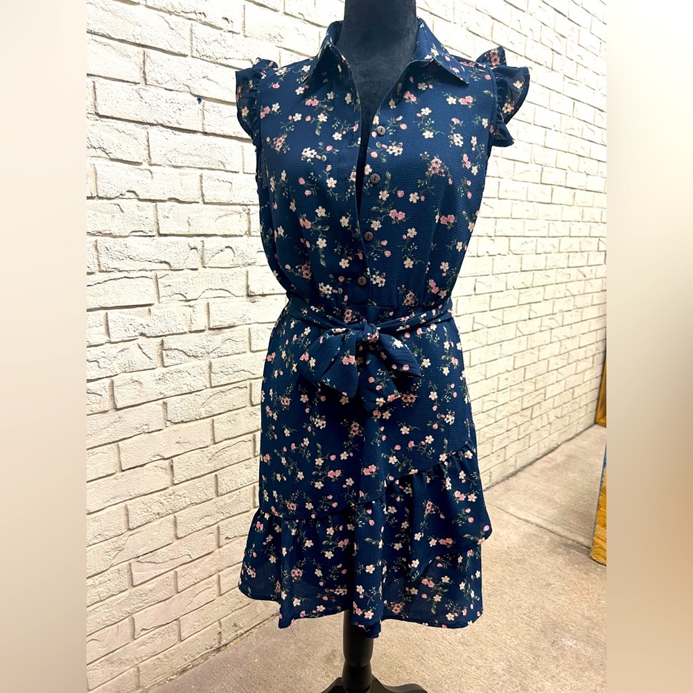 Front half button down dress